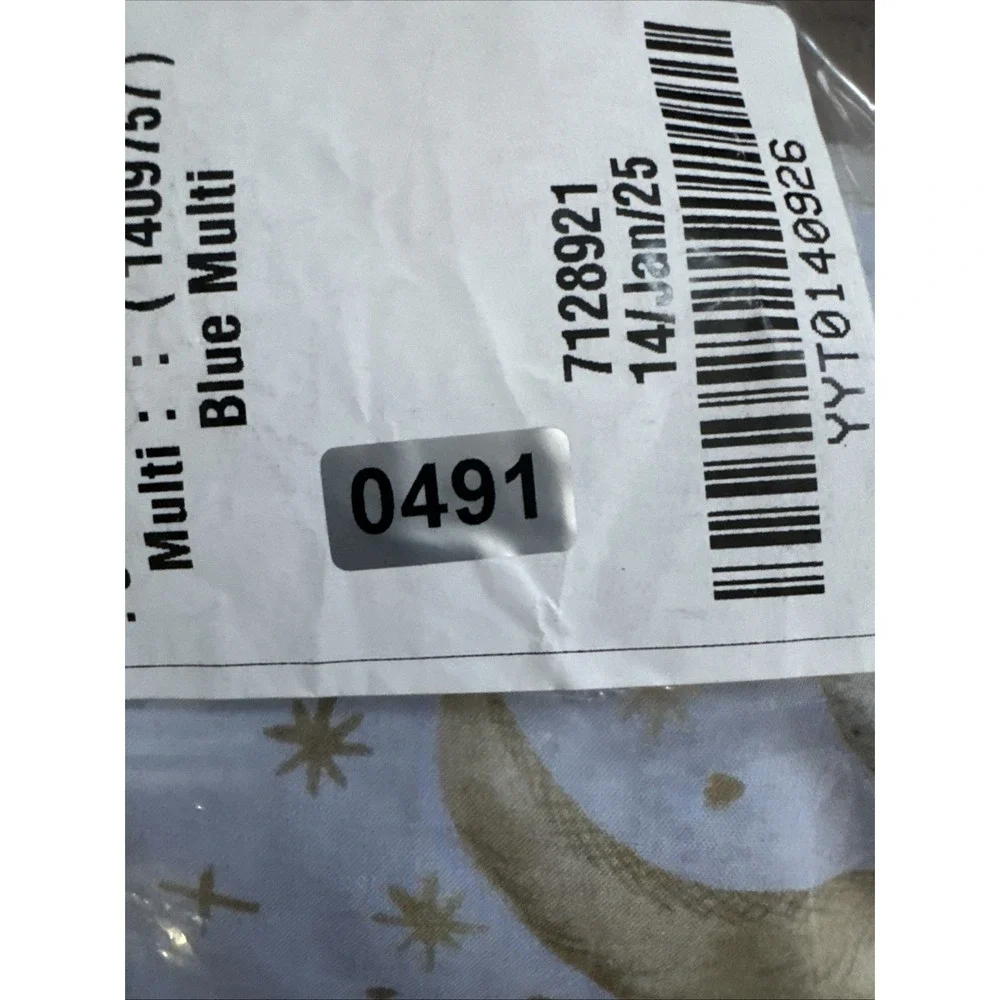 Pottery Barn Kids Chris Loves Julia Unicorn Celestial Organic‎ Crib Fitted Sheet